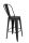 King Home Tower Big Back Fém Bárszék Fekete