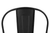 King Home Tower Big Back Fém Bárszék Fekete