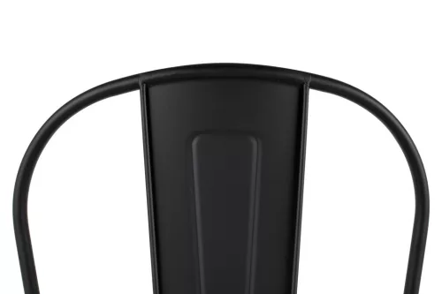 King Home Tower Big Back Fém Bárszék Fekete