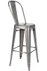 King Home Tower Big Back Fém Bárszék 76