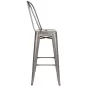 King Home Tower Big Back Fém Bárszék 76