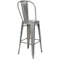 King Home Tower Big Back Fém Bárszék 76