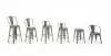 King Home Tower Big Back Fém Bárszék 76