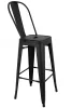 King Home Tower Big Back Bárszék Fém Fekete