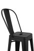 King Home Tower Big Back Bárszék Fém Fekete