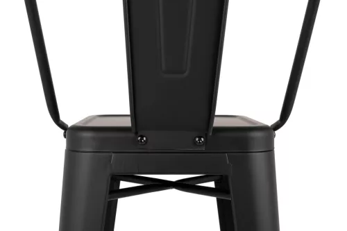 King Home Tower Big Back Bárszék Fém Fekete