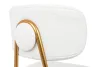 King Home Fabiola Bárszék Bouclé Fehér Arany Vázzal