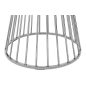 King Home Glam Walnut Kerek Étkezőasztal Diófurnér Króm