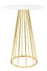 King Home GLAM 60 Bárasztal MDF Fehér Arany Glamour