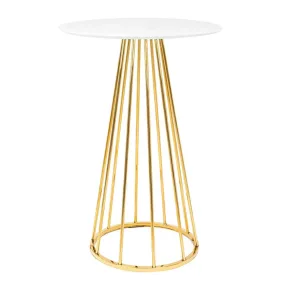 King Home GLAM 60 Bárasztal MDF Fehér Arany Glamour