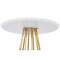 King Home GLAM 60 Bárasztal MDF Fehér Arany Glamour