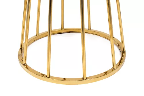 King Home GLAM 60 Bárasztal MDF Fehér Arany Glamour