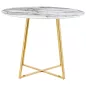  King Home Carat Kerek Étkezőasztal Márvány MDF Arany Luxus