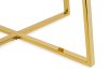 King Home Carat Kerek Étkezőasztal Márvány MDF Arany Luxus