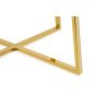 King Home Carat Kerek Étkezőasztal Márvány MDF Arany Luxus