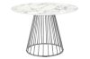 King Home Glam Marble Kerek Étkezőasztal Márvány MDF Króm