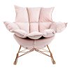 King Home Swing Velvet Hintaszék Rózsaszín Bársony