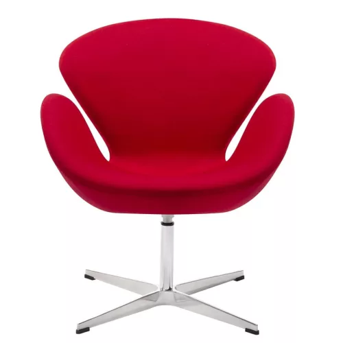 King Home Swan Wool Premium Forgószék Piros Kasmírgyapjú