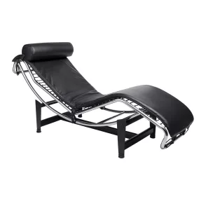   King Home Divano Pihenőszék Valódi Bőr Fekete Ergonomikus