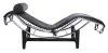 King Home Divano Pihenőszék Valódi Bőr Fekete Ergonomikus
