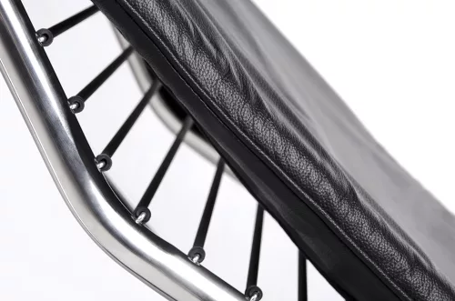 King Home Divano Pihenőszék Valódi Bőr Fekete Ergonomikus