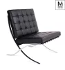 Modesto Design Barcelon Fotel Műbőr Fekete Modern
