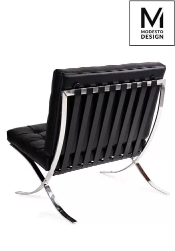 Modesto Design Barcelon Fotel Műbőr Fekete Modern