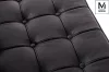 Modesto Design Barcelon Fotel Műbőr Fekete Modern