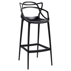 King Home HILO Premium Bárszék Polipropilén Fekete 65cm
