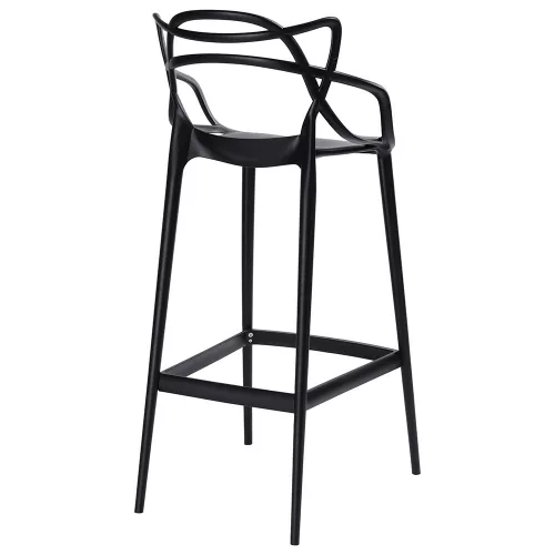 King Home HILO Premium Bárszék Polipropilén Fekete 65cm