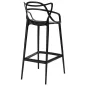 King Home HILO Premium Bárszék Polipropilén Fekete 65cm