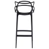 King Home HILO Premium Bárszék Polipropilén Fekete 65cm