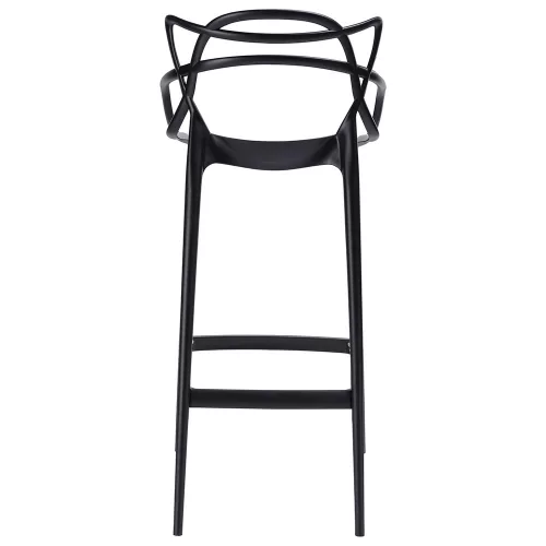 King Home HILO Premium Bárszék Polipropilén Fekete 65cm