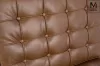 Modesto Barcelon Vintage Fotel Műbőr Polírozott Acél