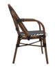 King Home Cafe Paris Karfás Szék Rattan Barna UV-álló