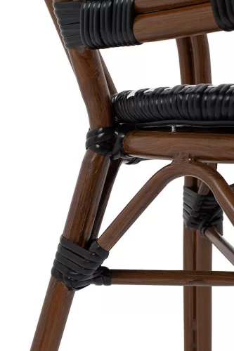 King Home Cafe Paris Karfás Szék Rattan Barna UV-álló