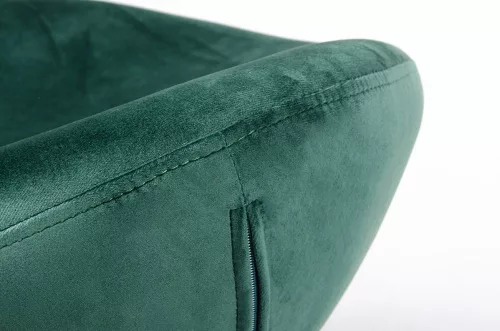 EGG WIDE VELVET lábzsámoly sötétzöld.18 - bársony, acél talpazat