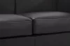 King Home SOFT LC2 Háromszemélyes Kanapé Valódi Olasz Bőr Fekete