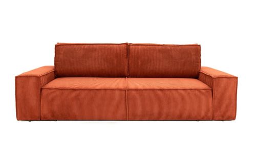 King Home PILLOW Kihúzható Kanapé Kordszövet Téglavörös