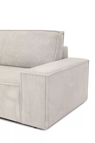 King Home PILLOW Kihúzható Kanapé Kordszövet Téglavörös