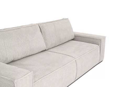 King Home PILLOW Kihúzható Kanapé Kordszövet Téglavörös