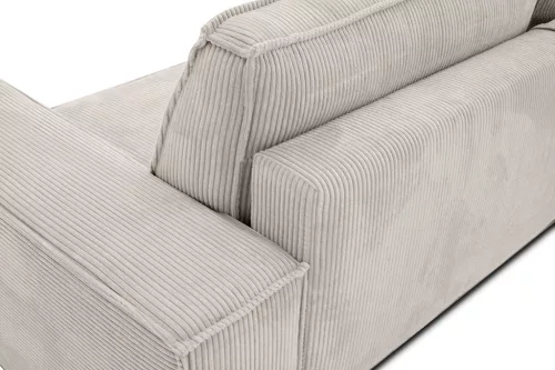 King Home PILLOW Kihúzható Kanapé Kordszövet Téglavörös