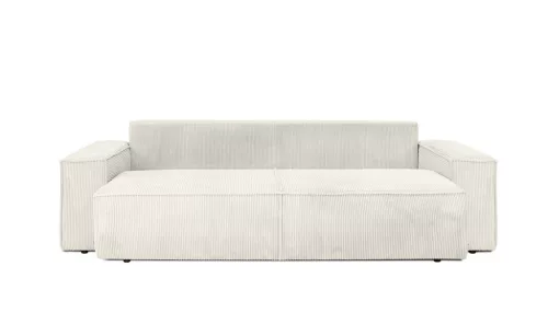 King Home Pillow Kihúzható Kord Kanapé Világos Bézs