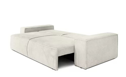 King Home Pillow Kihúzható Kord Kanapé Világos Bézs