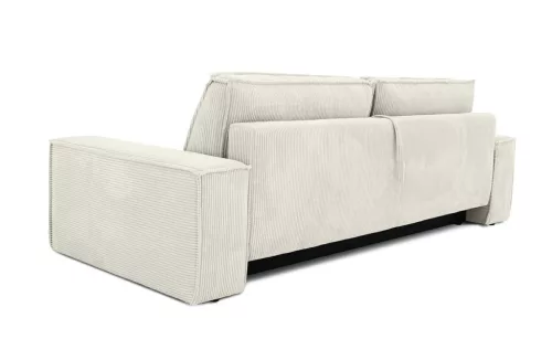 King Home Pillow Kihúzható Kord Kanapé Világos Bézs