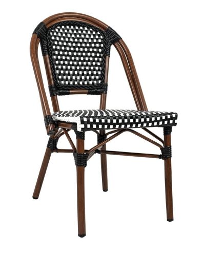 King Home Cafe Paris Alumínium Rattan Szék Dióbarna UV-álló