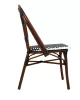 King Home Cafe Paris Alumínium Rattan Szék Dióbarna UV-álló