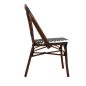 King Home Cafe Paris Alumínium Rattan Szék Dióbarna UV-álló