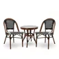   King Home Cafe Paris Alumínium Rattan Szék Dióbarna UV-álló