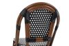King Home Cafe Paris Alumínium Rattan Szék Dióbarna UV-álló